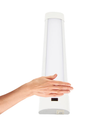 U19MTK12W  12" DIMMABLE MOTION LED 3CCT BAR WHITE