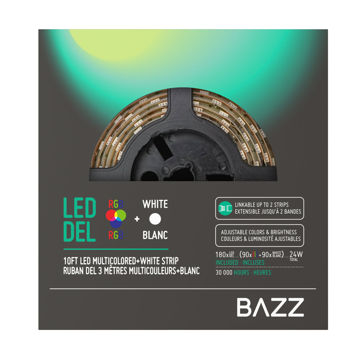 U22035RGBW  10FT LED RGBW STRIP