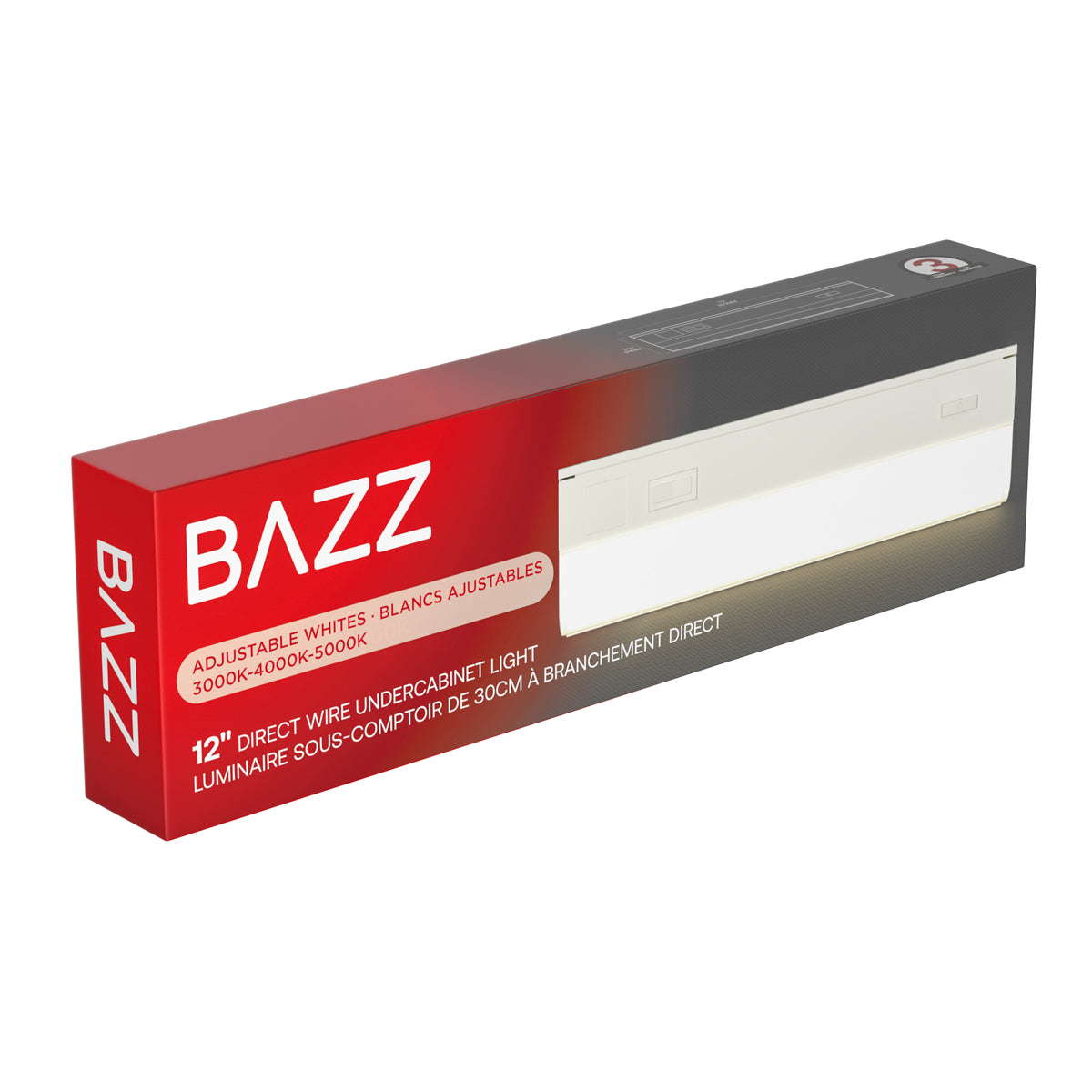 U22DRT12W  12" DIRECT WIRE LED BAR WHITE
